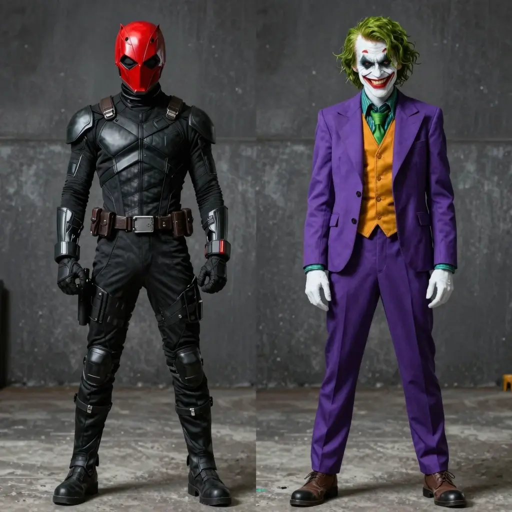 red hood and joker