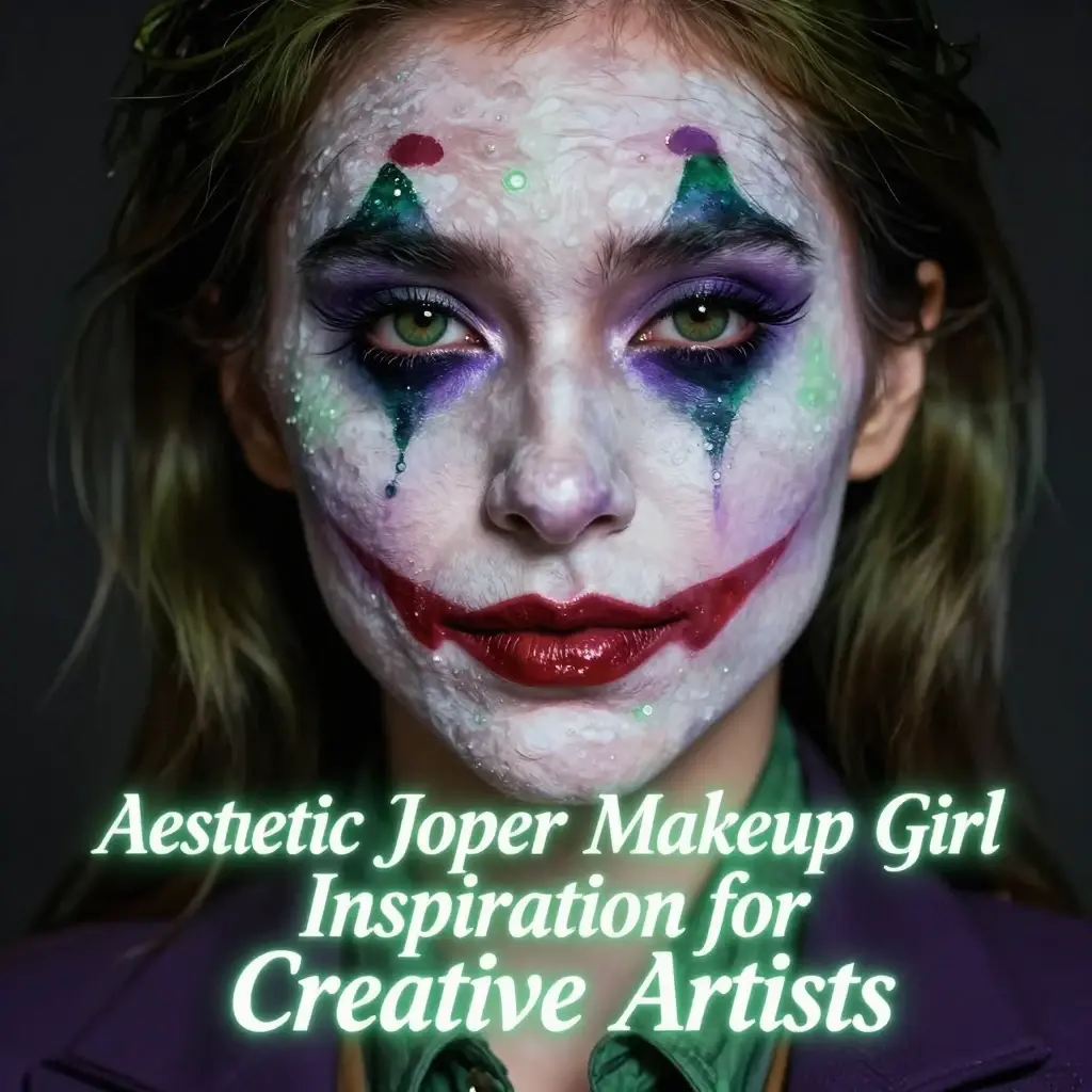 joker makeup girl