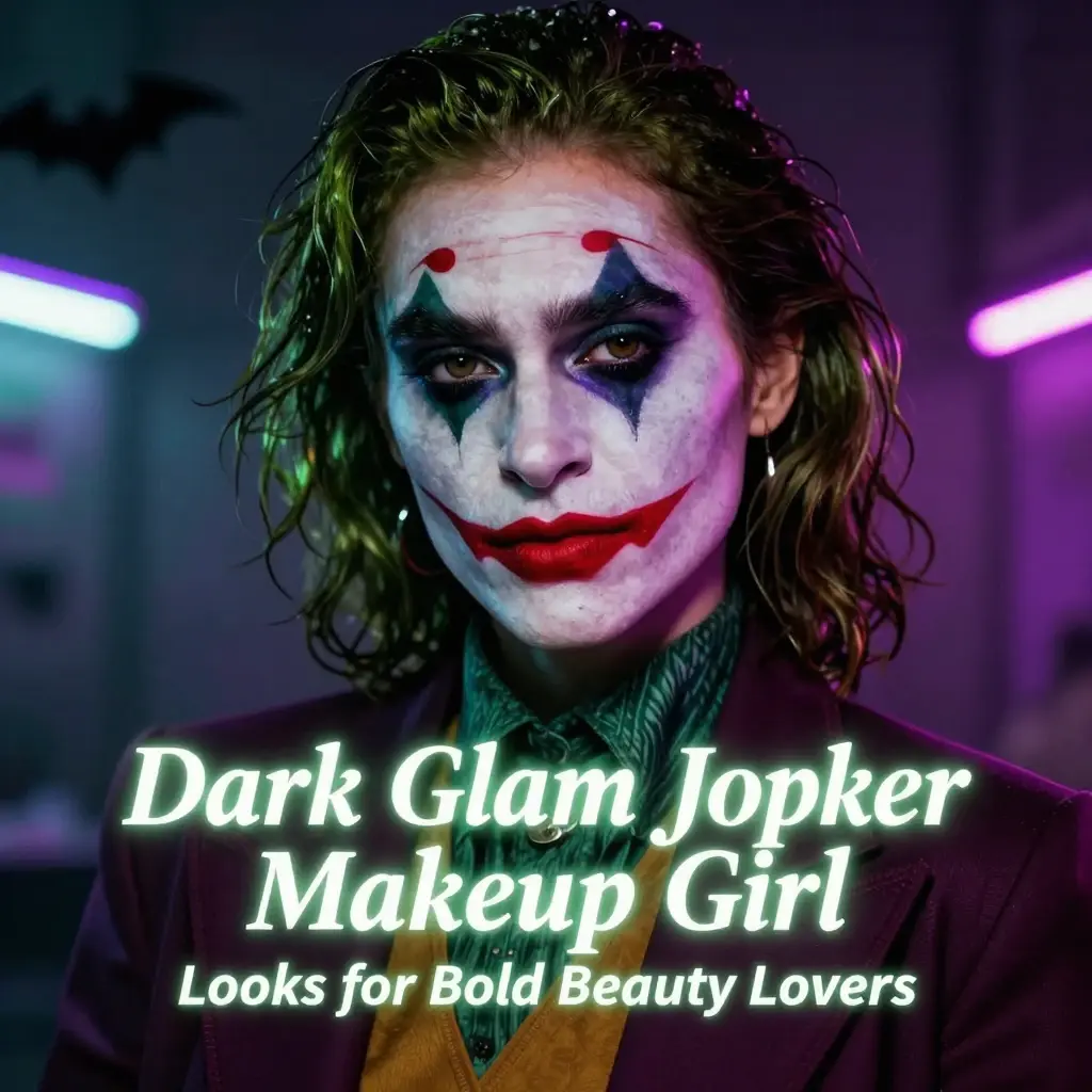 joker makeup girl