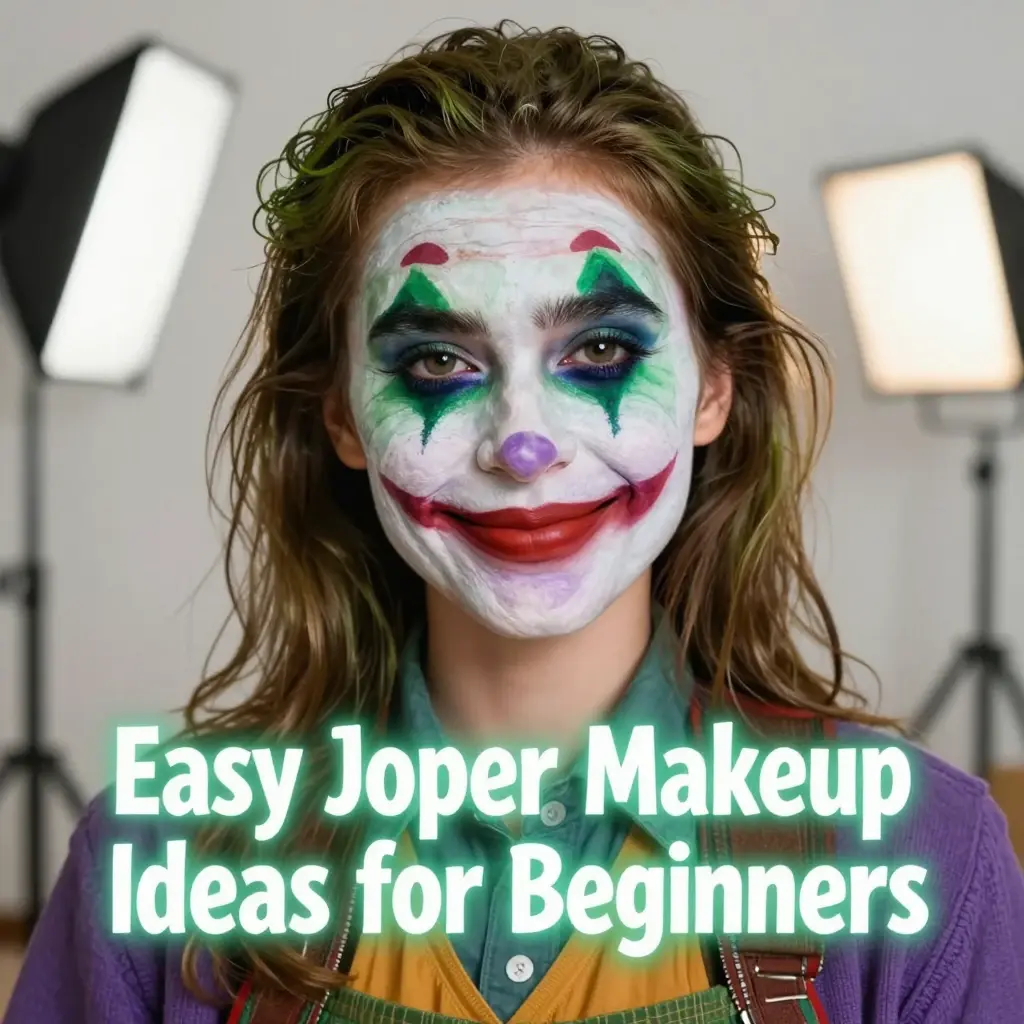 joker makeup girl