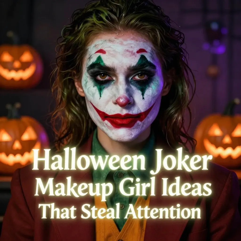 joker makeup girl