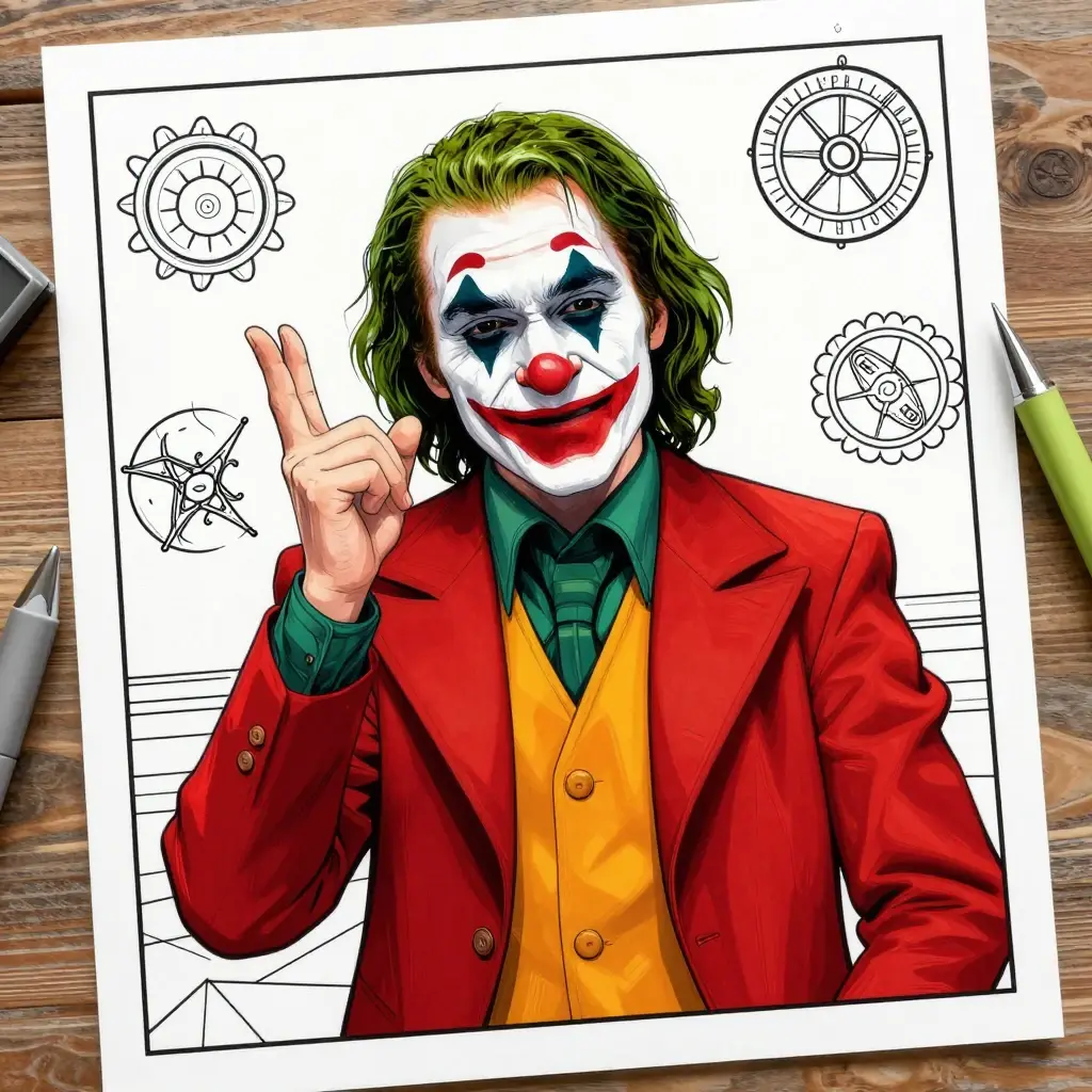 joker colouring